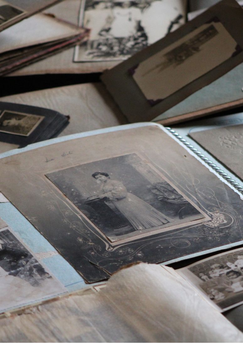 Fotoalbum selbst gestalten_Nostalgie_Seidenpapier